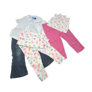Toddler Girl's - Leggings & Body Suit, Leggings &‎ Shirt, Jeans & Shirt - Size 2